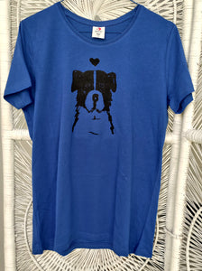 Border Collie English Shepherd dog handmade t-shirt Carla Ventresca