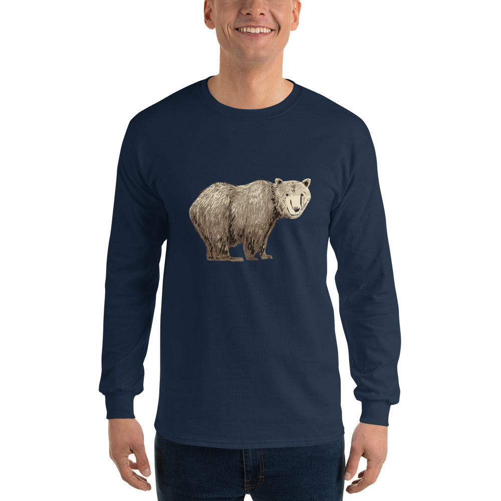 Bear Long Sleeve Cotton Shirt