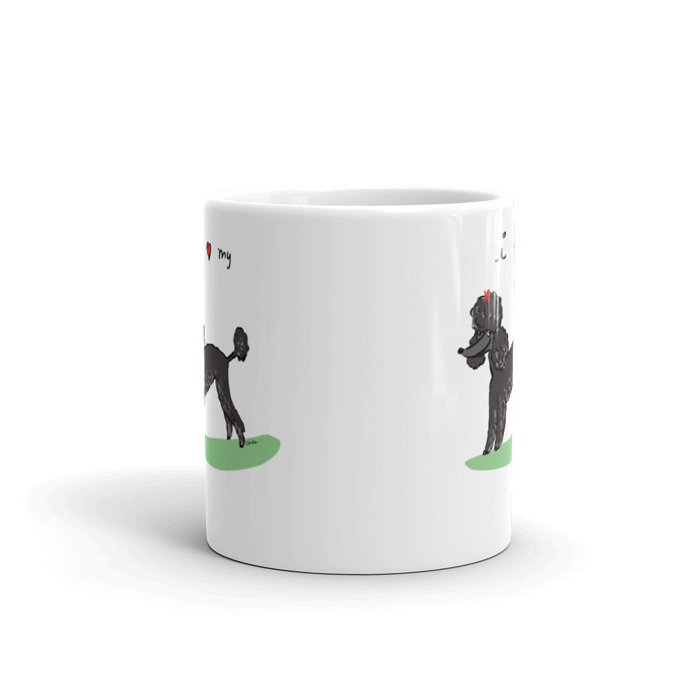 I heart Standard Poodles coffee mug
