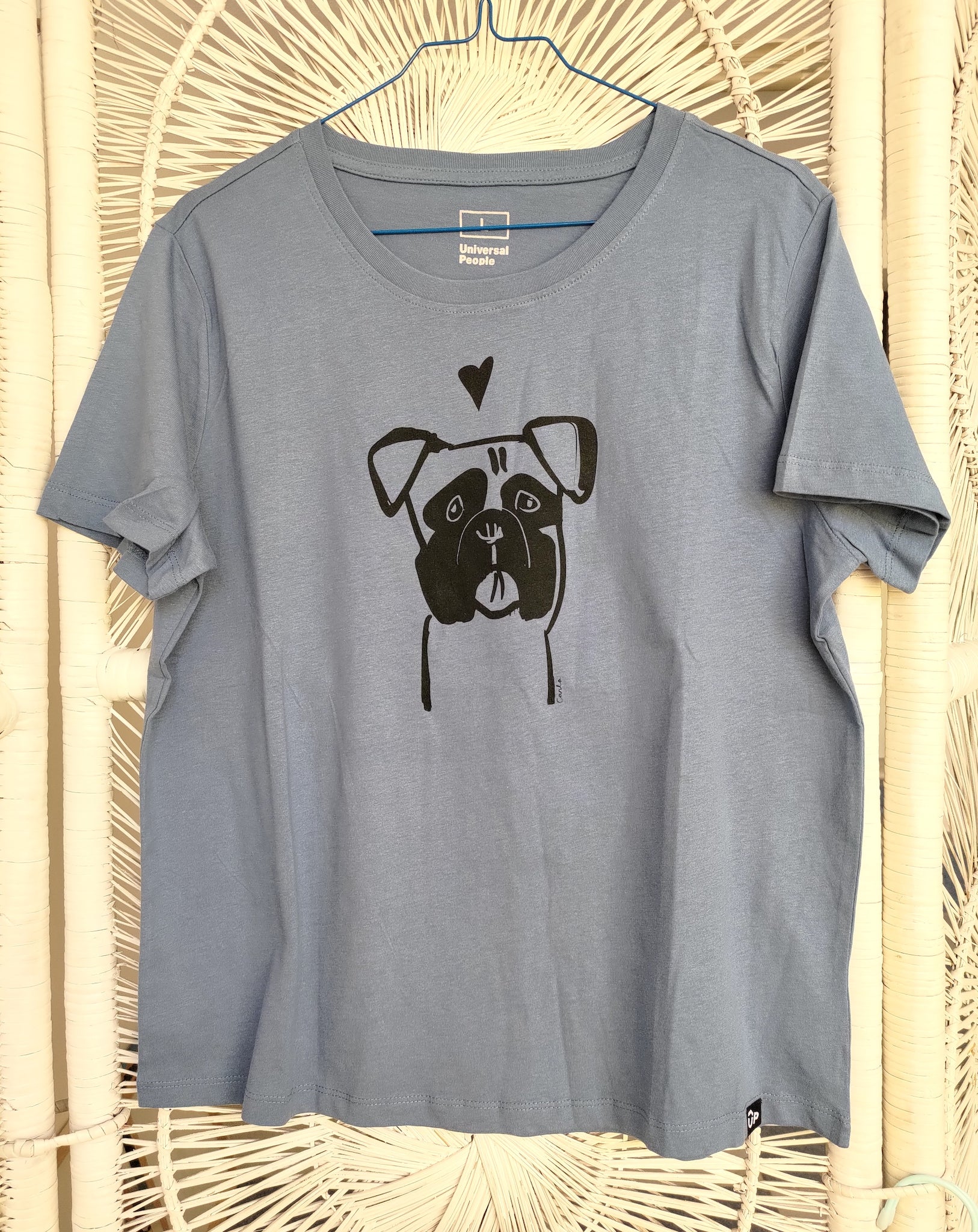 Boxer Mastiff Great Dane puppy dog handmade t-shirt by Carla Ventresca Carla Miller Art