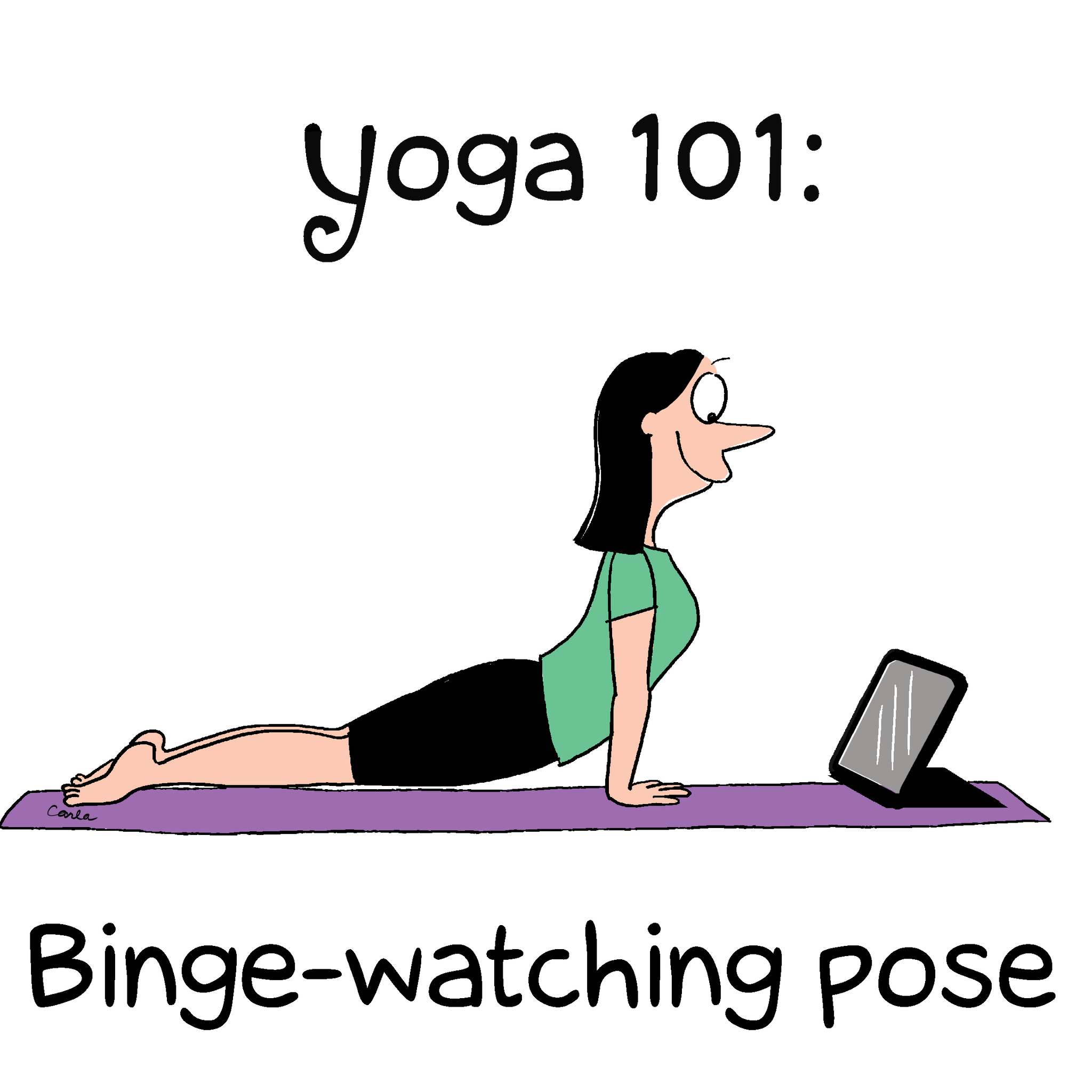 Yoga 101 Binge Watching Pose White Glossy Mug