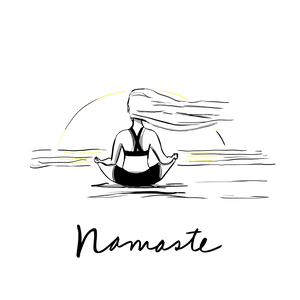 Namaste Tranquility Women's Triblend Racerback Tank