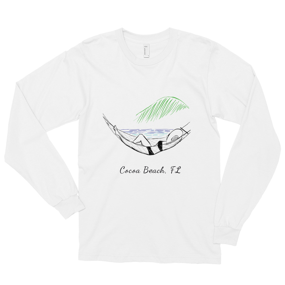 Beachside Hammock in Paradise Long Sleeve T-Shirt