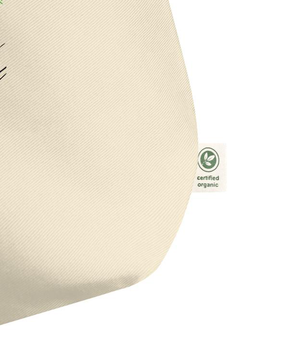 Think Pawsitive Cat Yogi Meditating Organic Cotton Eco Tote Bag