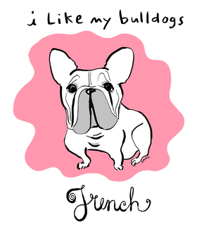 French Bulldog - Short-Sleeve Men's and Women's T-Shirt