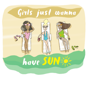 Girls Just Wanna Have Sun Women's Crop Top
