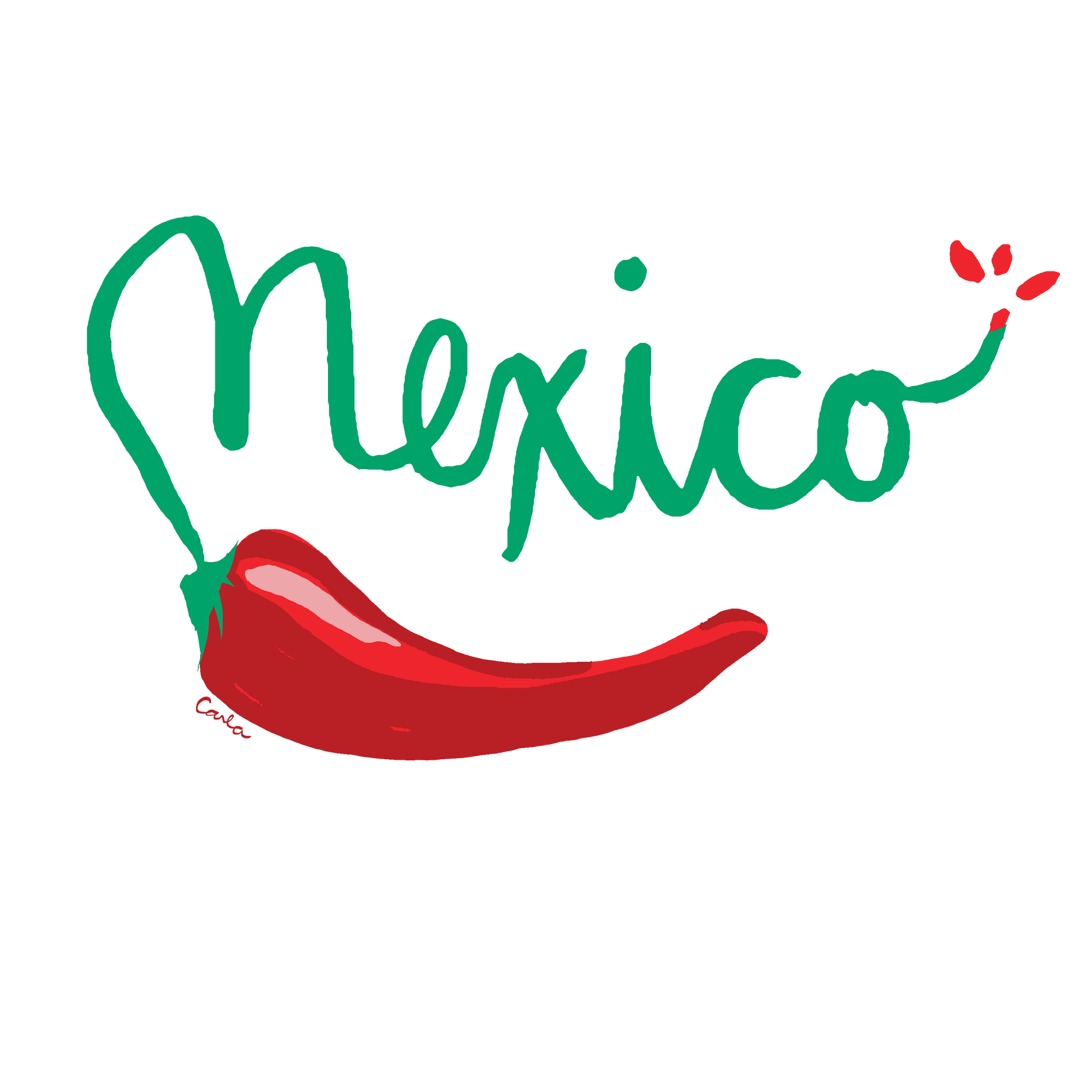 Mexico Chile Pepper Embroidered Trucker Cap