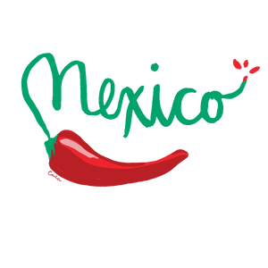 Mexico Chile Pepper Embroidered Trucker Cap