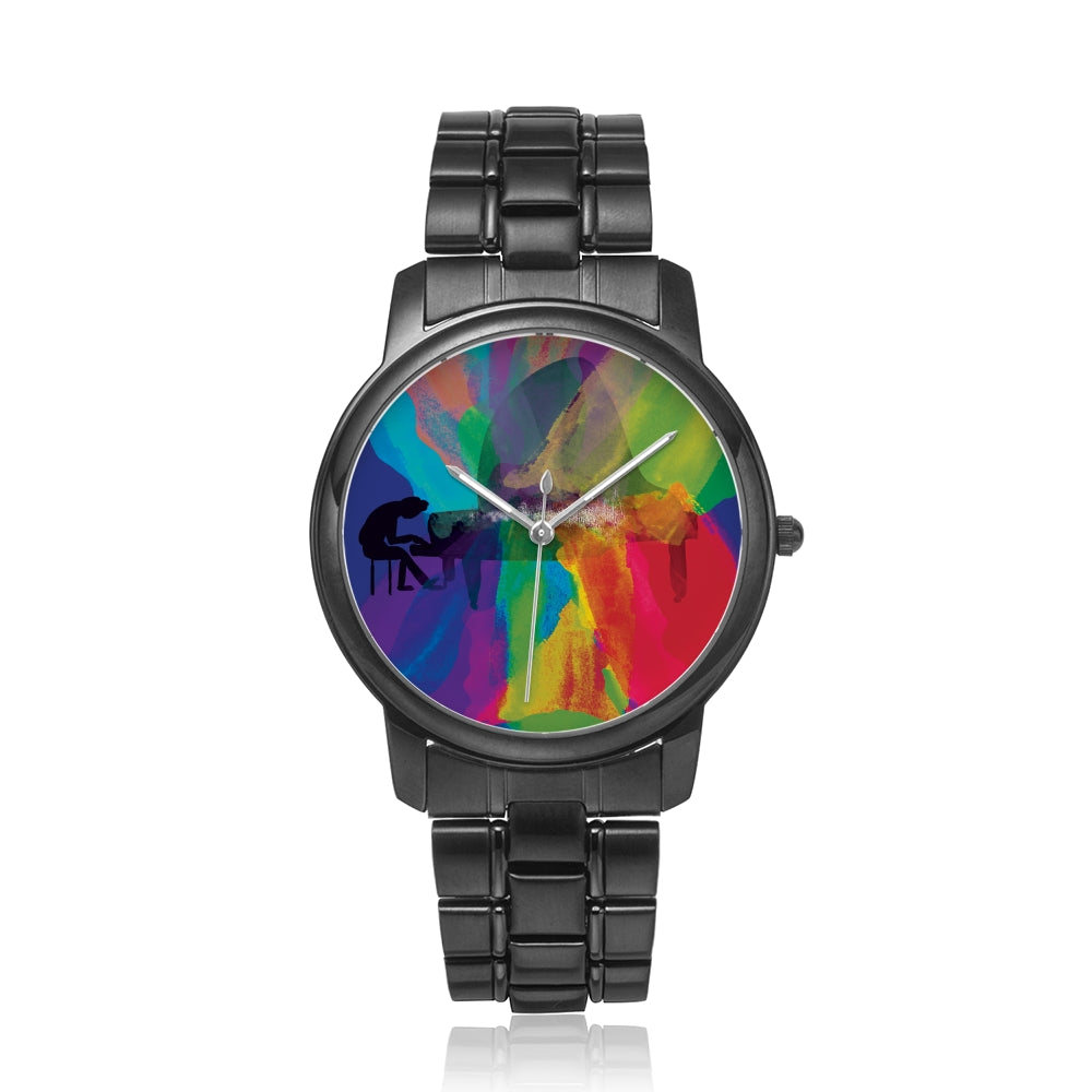 Colors of Music Stainless Steel Watch with Stainless Steel Watchband