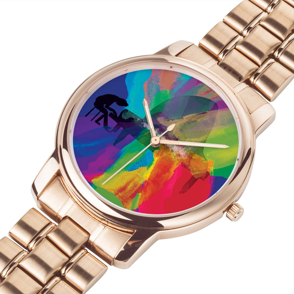 Colors of Music Stainless Steel Watch with Stainless Steel Watchband