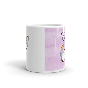 French Cat Le Chat White Glossy Mug
