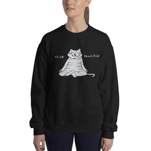 Think Pawsitive Zen Cat Meditating sweatshirt