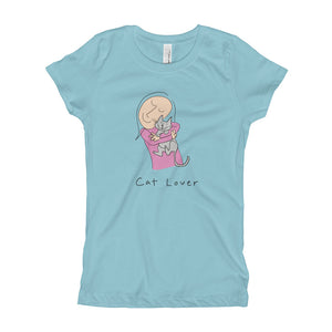 Cat Lover Girl's Princess T-Shirt