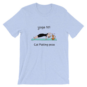 Funny yoga gift cat patting pose t-shirt