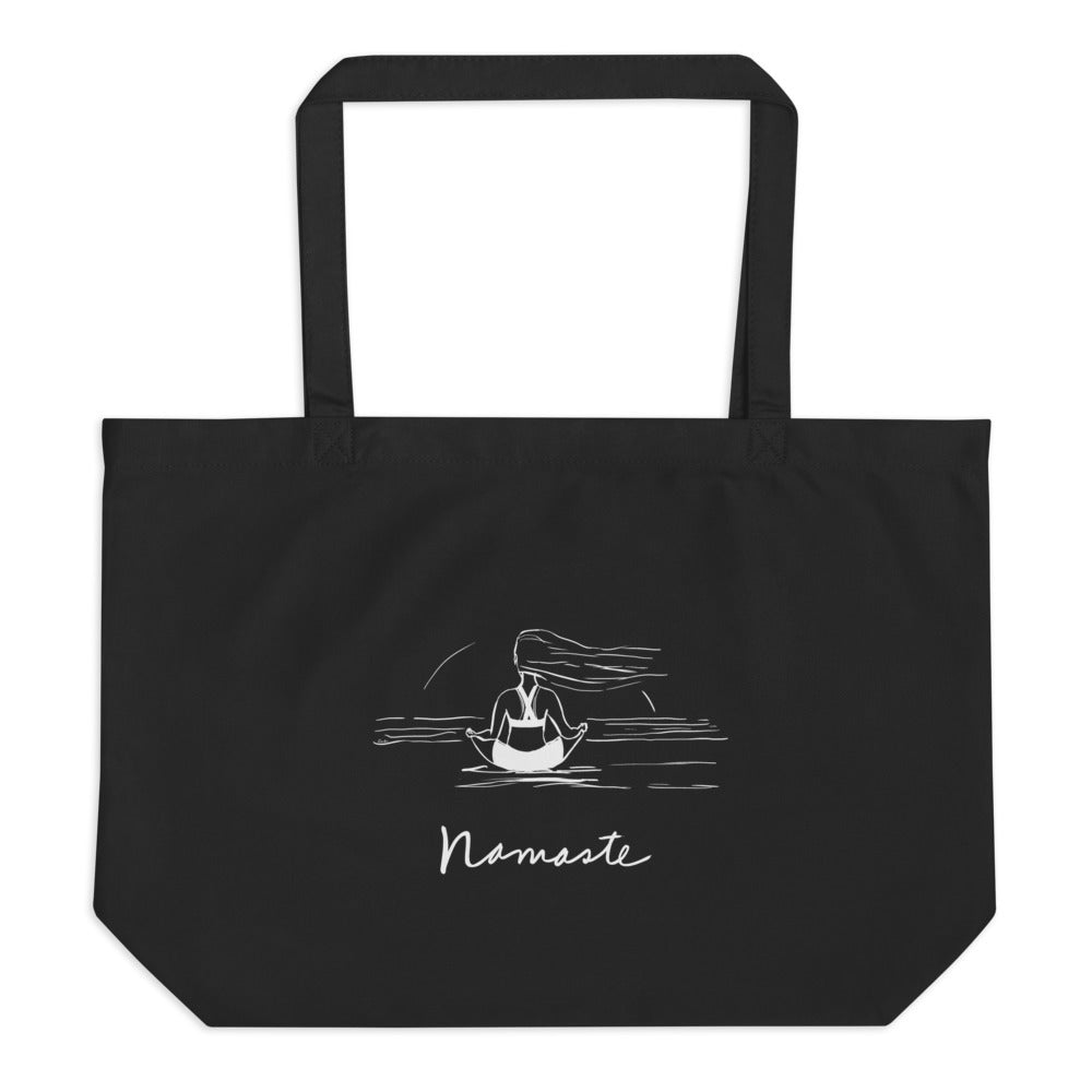 Namaste meditation market tote bag