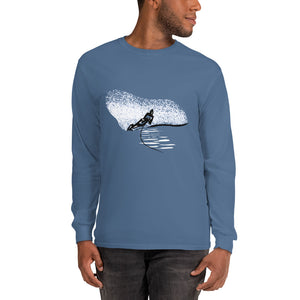 Water Skier Long Sleeve Cotton Shirt