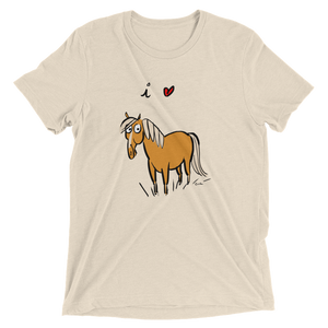 I Love Horses Short Sleeve Men's and Women's T-shirt