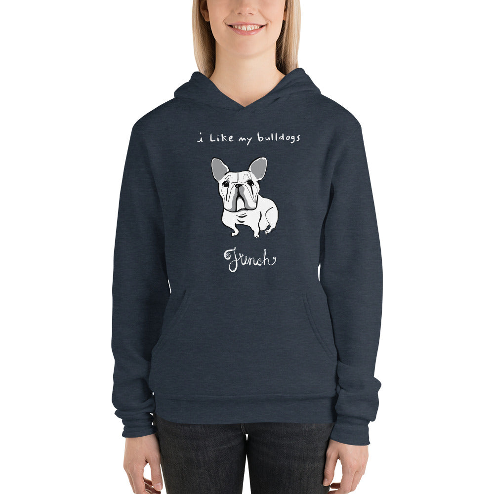 French Bulldog Men's and Women's Bella and Canvas Hoodie