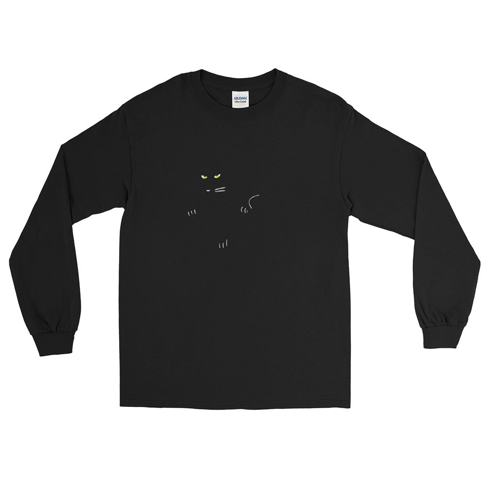 Black Panther Long Sleeve Jersey Knit Cotton T-Shirt