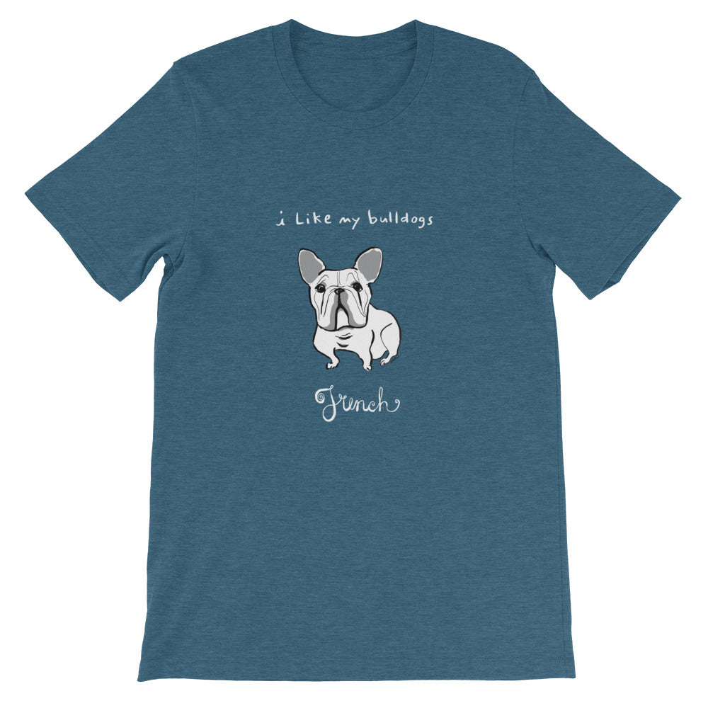 French Bulldog Short-Sleeve Men's and Women's T-Shirt