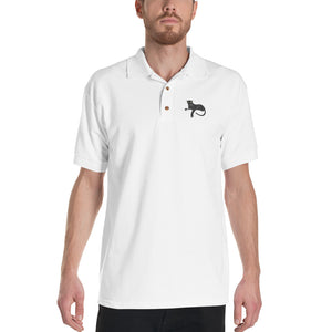 Black Panther Embroidered Polo Shirt