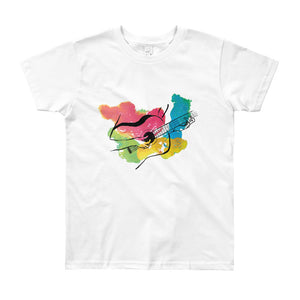 Colors of Music Guitar Youth Short Sleeve T-Shirt