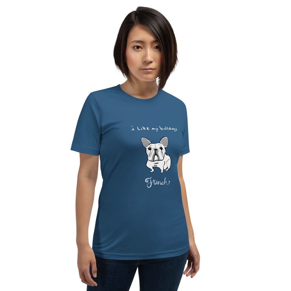 French Bulldog Short-Sleeve Men's and Women's T-Shirt