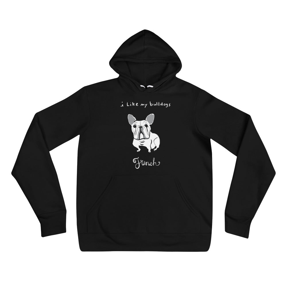 French Bulldog Men's and Women's Bella and Canvas Hoodie