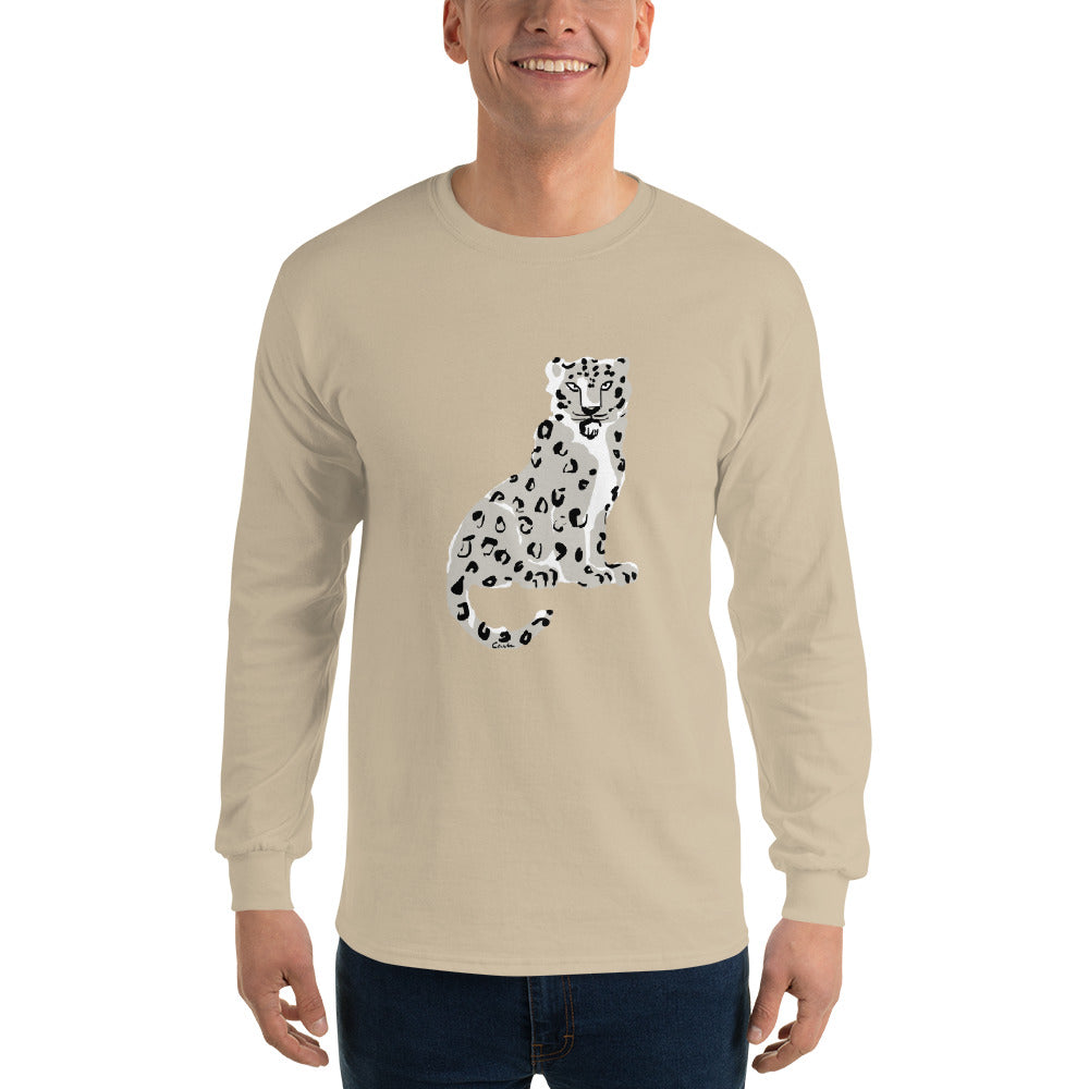 Endangered Himalayan Snow Leopard Long Sleeve T-Shirt