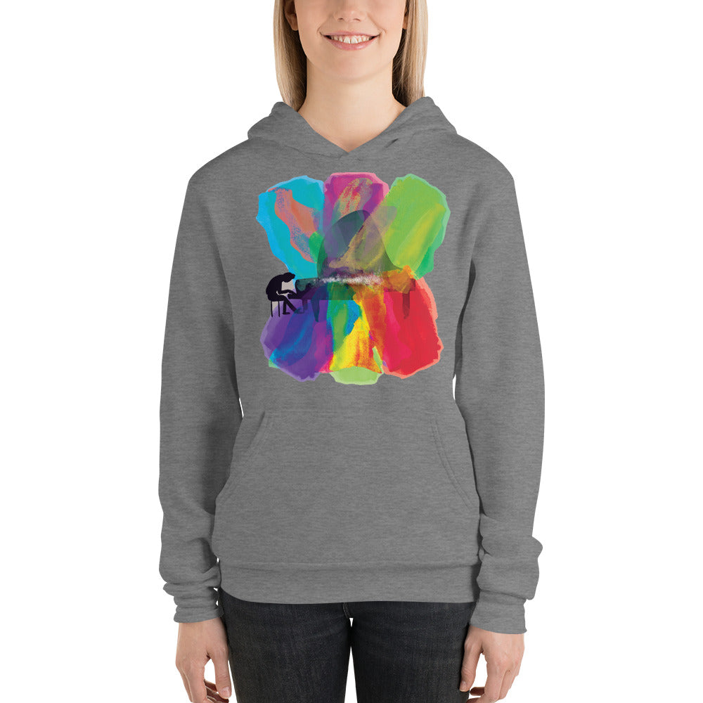 Colors of Music Classical Piano Super Soft Hoodie