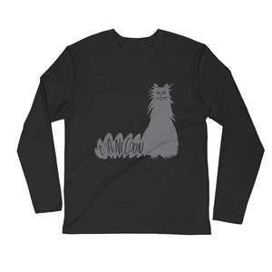 Grey Maine Coon Cat Black t-shirt