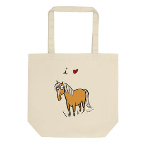 I Heart Horses Organic Cotton Eco Tote Bag