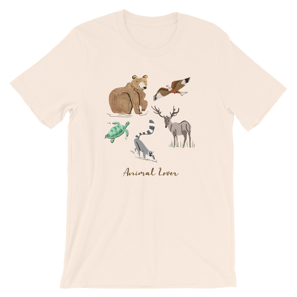 Animal Lover Bear Lemur Deer Elk mens and womens Hawk Turtle m t-shirt