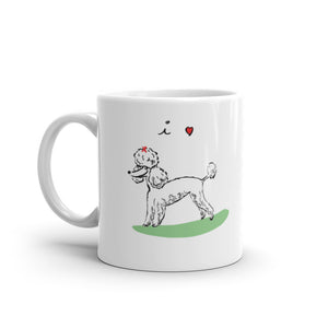 I Heart Poodles mug
