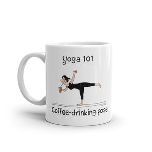 Yoga 101 Coffee Drinking Pose coffee mug
