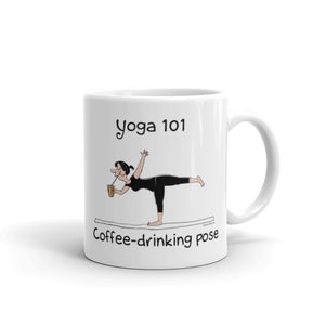 Yoga 101 Coffee Drinking Pose Carla Miller Art